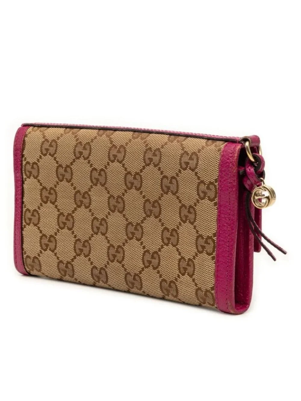 Gucci GG Canvas Wallet Beige Pink - Picture 2 of 7